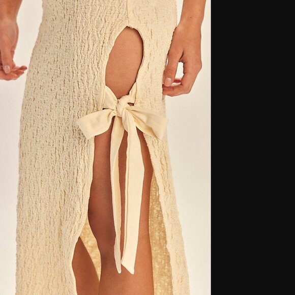 Free People Free-Est Women Natural Sea Foam Midi Dress Size S NWOT 98$+TAX - Picture 4 of 8